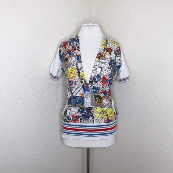 Comic Book Hoodie Top - Picture 2 of 16